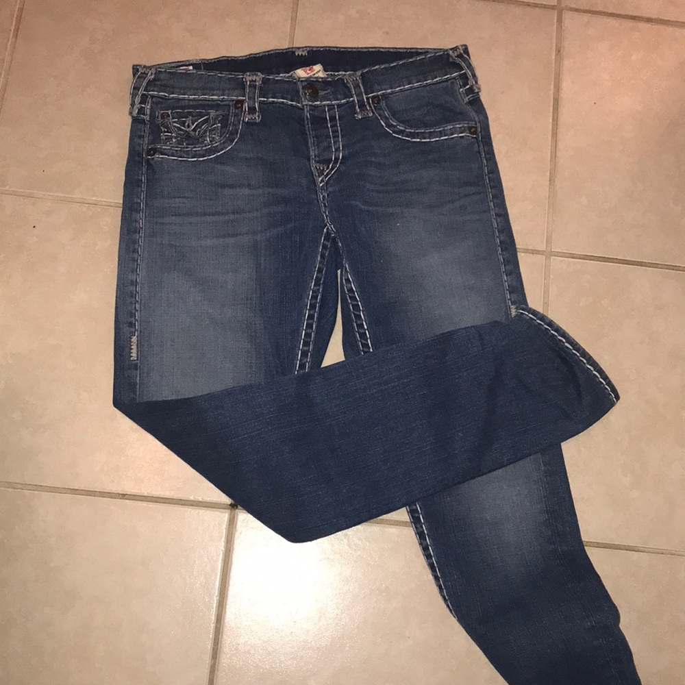 True Religion Gray stitch